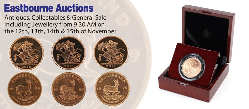 Web Banner for Eastbourne Auctions Antiques, Collectables & General Sale Including Jewellery