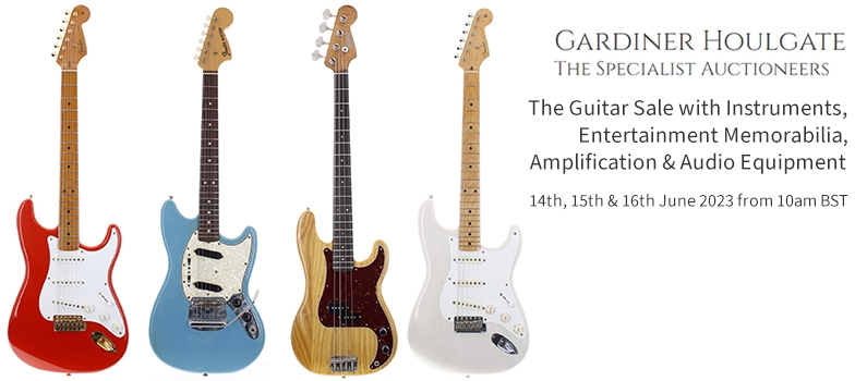Web banner for Gardiner Houlgate Guitar Sale