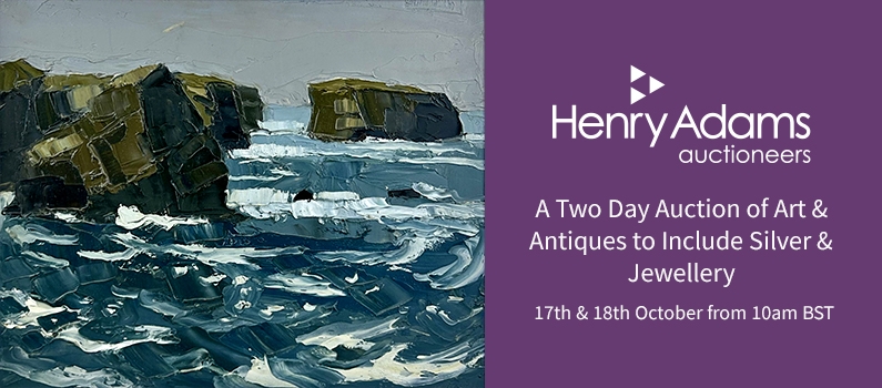 Web Banner for Henry Adams Art, Antiques, Jewellery and Silver