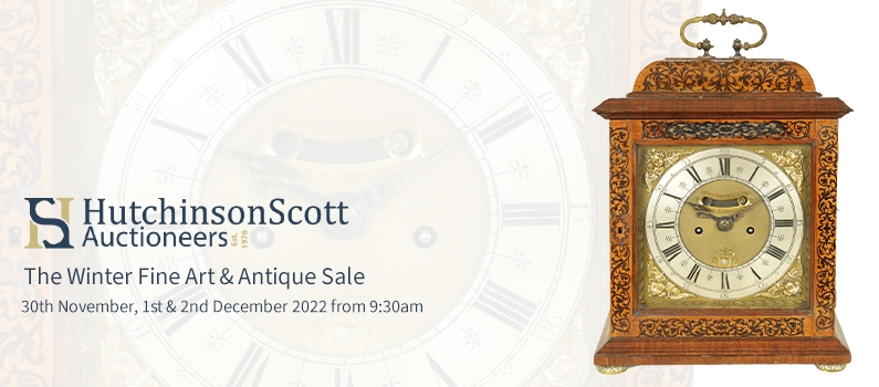 Web Banner for Hutchinson Scott Fine Art & Antique Sale