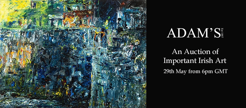 Web Banner for Adam's Auctioneers Sale of Important Fine Irish Art