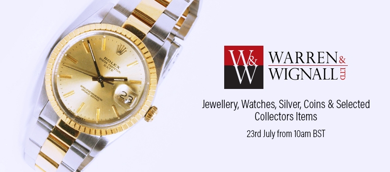 Warren & Wignall: Jewellery, Watches, Silver, Coins and Selected Collectors Items