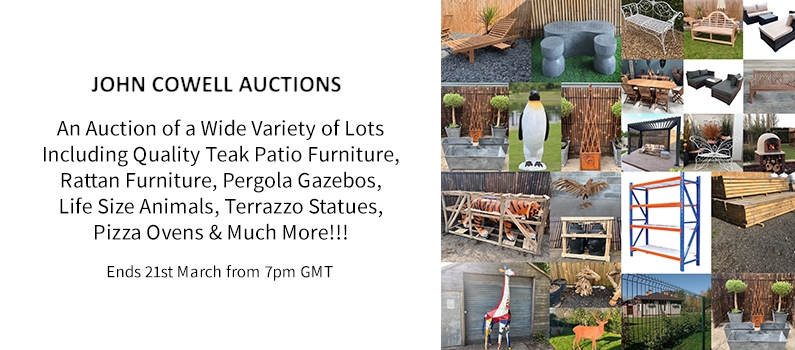 Web Banner for John Colwell Auctions Timed Sale