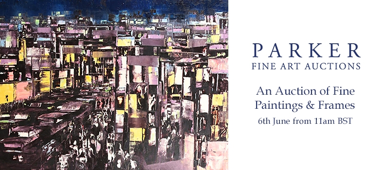 Web Banner for Parker Fine Art Fine Paintings & Frames Sale