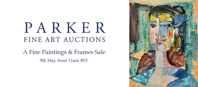 Web Banner for Parker Fine Art Fine Paintings and Frames Sale