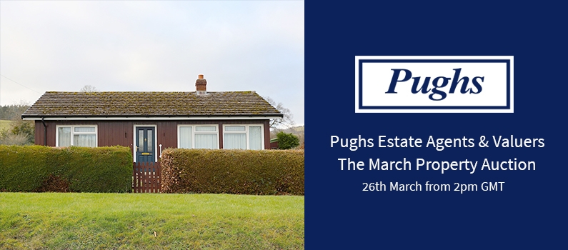 Web Banner for Pughs Estate Agents and Valuers March Property Auction
