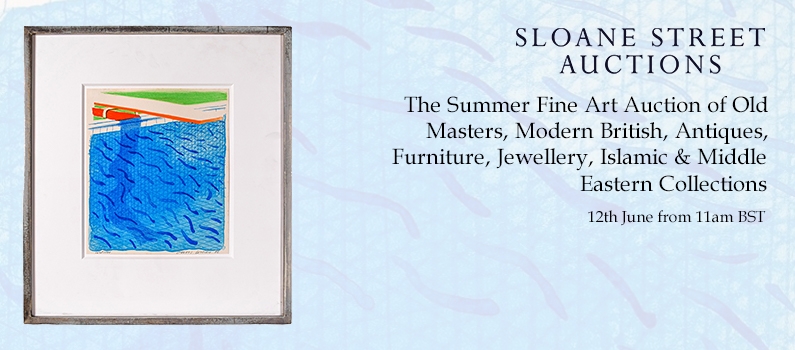 Web banner for Sloane Street Auctions Summer Fine Art Auctions