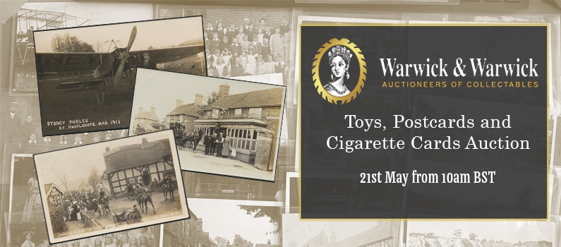 Warwick & Warwick: Toys, Postcards and Cigarette Cards Auction