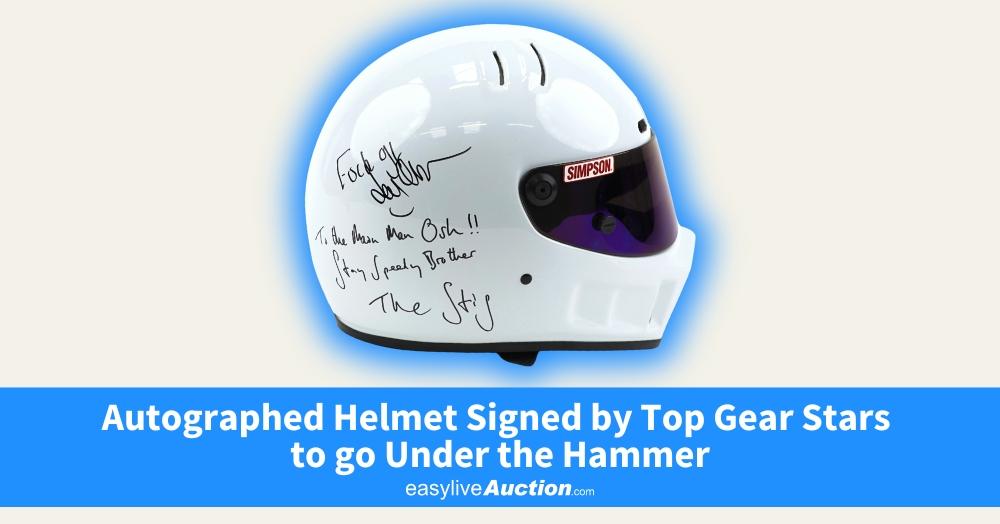 Autographed Helmet Signed by Top Gear Stars to go Under the Hammer